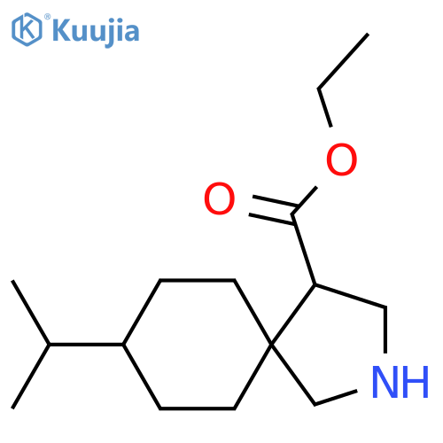 ethyl 8-(propan-2-yl)-2-azaspiro4.5decane-4-carboxylate structure