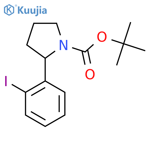 Tert-butyl 2-(2-iodophenyl)pyrrolidine-1-carboxylate structure