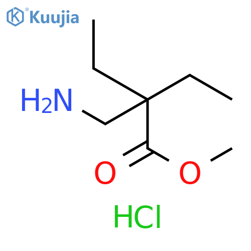 methyl 2-(aminomethyl)-2-ethylbutanoate hydrochloride structure