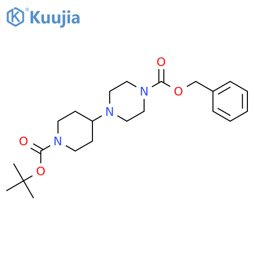 Benzyl 4-(1-(tert-butoxycarbonyl)piperidin-4-yl)piperazine-1-carboxylate structure