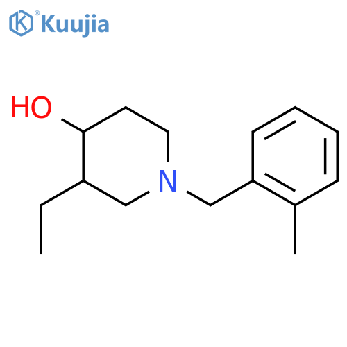3-Ethyl-1-(2-methylbenzyl)piperidin-4-ol structure
