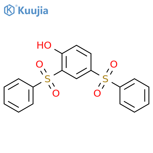 Phenol, 2,4-bis(phenylsulfonyl)- structure