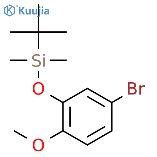 2-(t-Butyldimethylsilyloxy)-4-bromoanisole structure