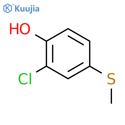 2-chloro-4-(methylsulfanyl)phenol structure