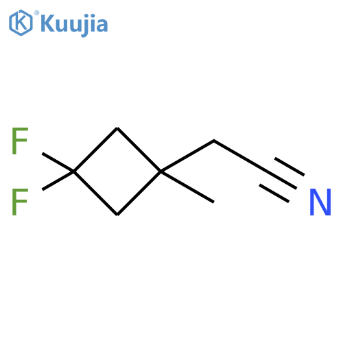 2-(3,3-difluoro-1-methylcyclobutyl)acetonitrile structure
