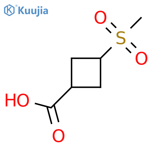 (1s,3s)-3-methanesulfonylcyclobutane-1-carboxylic acid, cis structure