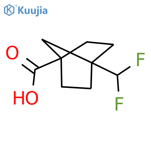 Bicyclo[2.2.1]heptane-1-carboxylic acid, 4-(difluoromethyl)- structure