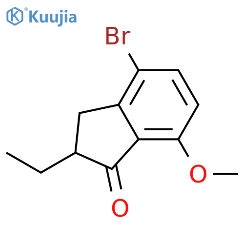 4-Bromo-2-ethyl-7-methoxy-2,3-dihydro-1H-inden-1-one structure