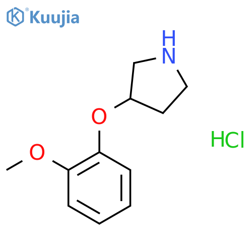 3-(2-Methoxyphenoxy)pyrrolidine hydrochloride structure