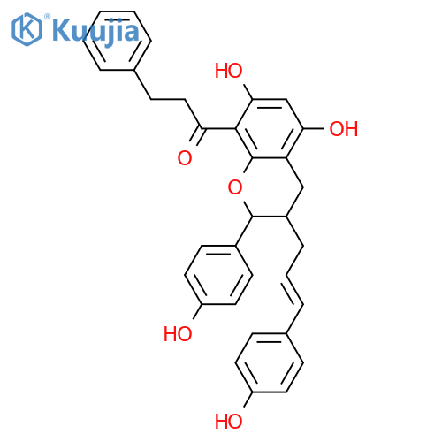 De-O-methyliryantherin D; (2RS,3RS,7''E)-form, 4'''-Deoxy structure