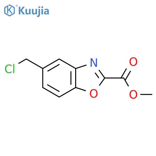 Methyl 5-(chloromethyl)benzo[d]oxazole-2-carboxylate structure