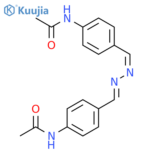 Acetamide,N,N'-[azinobis(methylidyne-4,1-phenylene)]bis- (9CI) structure