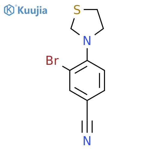 3-Bromo-4-(thiazolidin-3-yl)benzonitrile structure