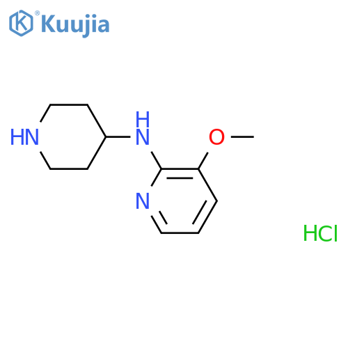 3-Methoxy-N-(piperidin-4-yl)pyridin-2-amine trihydrochloride structure