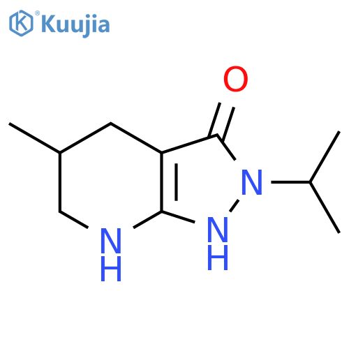 2-Isopropyl-5-methyl-4,5,6,7-tetrahydro-2H-pyrazolo[3,4-b]pyridin-3-ol structure