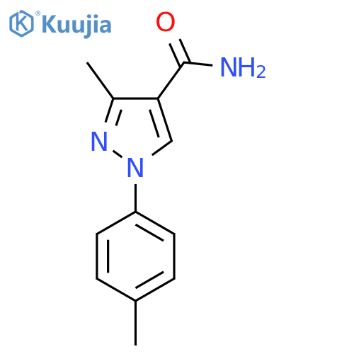 3-methyl-1-(4-methylphenyl)-1H-pyrazole-4-carboxamide structure
