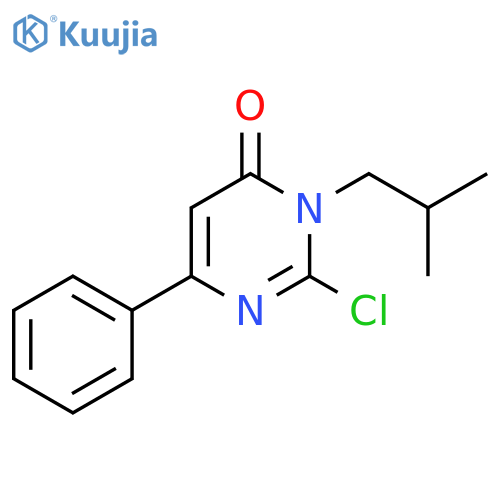 2-Chloro-3-isobutyl-6-phenyl-3H-pyrimidin-4-one structure