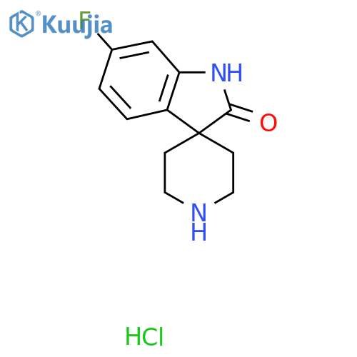 6-Fluorospiro[indoline-3,4'-piperidin]-2-one hydrochloride structure