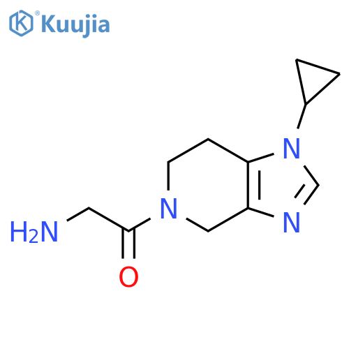 2-Amino-1-(1-cyclopropyl-6,7-dihydro-1H-imidazo[4,5-c]pyridin-5(4H)-yl)ethanone structure