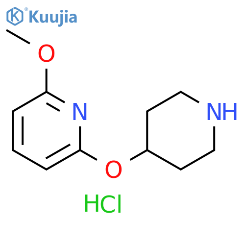 2-Methoxy-6-(piperidin-4-yloxy)pyridine dihydrochloride structure