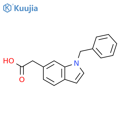 1H-Indole-6-acetic acid, 1-(phenylmethyl)- structure