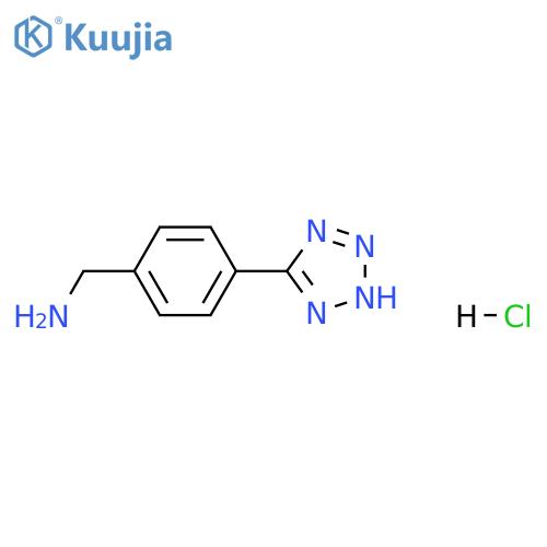 4-(2H-Tetrazol-5-yl)-benzenemethanamine Hydrochloride structure