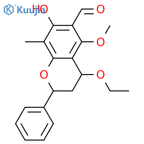 6-Formyl-4,5,7-trihydroxy-8-methylflavan; (2S,4R)-form, 4-Et, 5-Me ether structure
