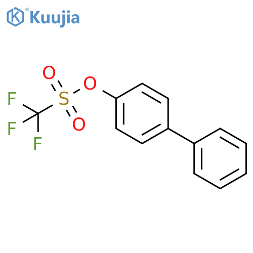 Methanesulfonic acid, trifluoro-, [1,1'-biphenyl]-4-yl ester structure
