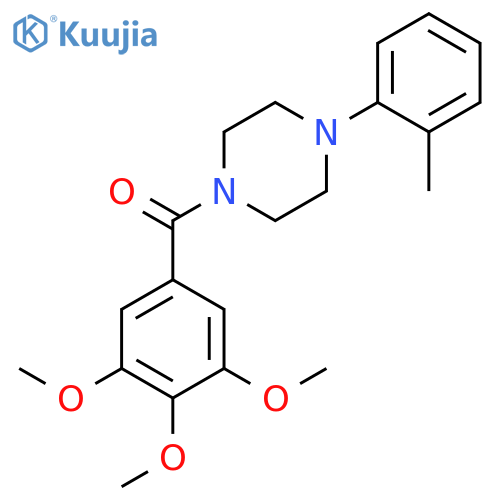 1-(2-methylphenyl)-4-(3,4,5-trimethoxybenzoyl)piperazine structure