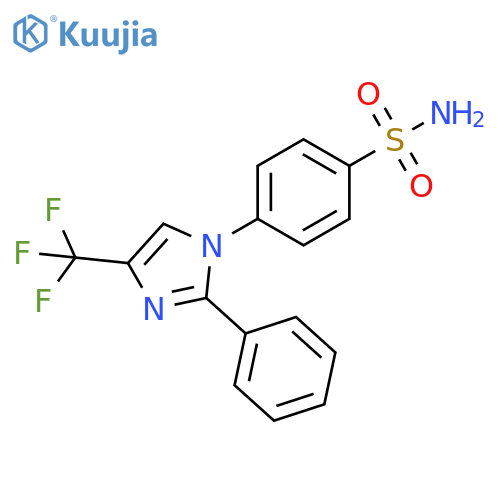 Benzenesulfonamide, 4-[2-phenyl-4-(trifluoromethyl)-1H-imidazol-1-yl]- structure