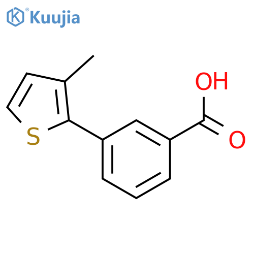 Benzoic acid,3-(3-methyl-2-thienyl)- structure