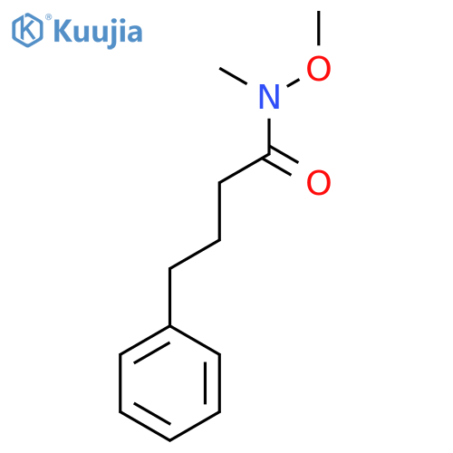 N-methoxy-N-methyl-4-phenylbutanamide structure