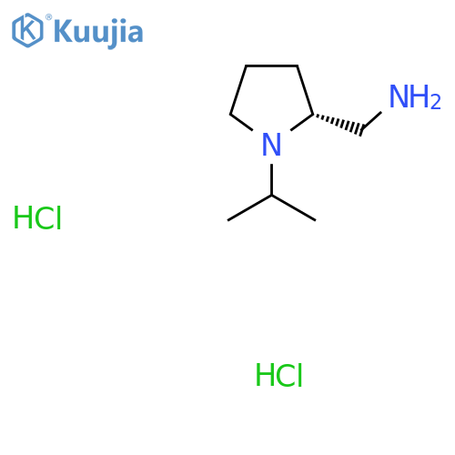 1-[(2R)-1-(propan-2-yl)pyrrolidin-2-yl]methanamine dihydrochloride structure