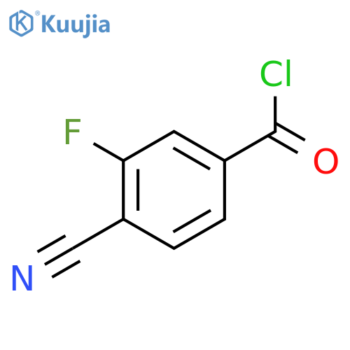 4-Cyano-3-fluorobenzoyl chloride structure