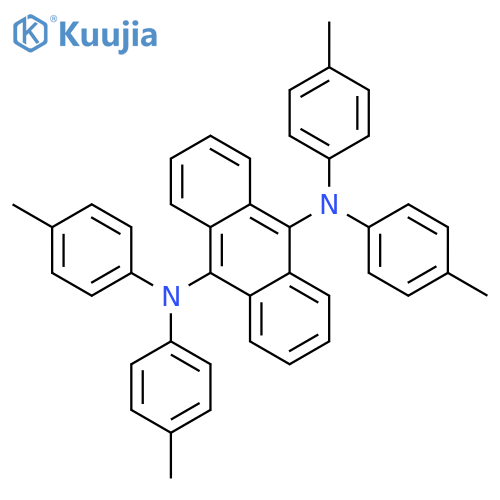 9,10-Bis[N,N-di-(p-tolyl)-amino]anthracene structure