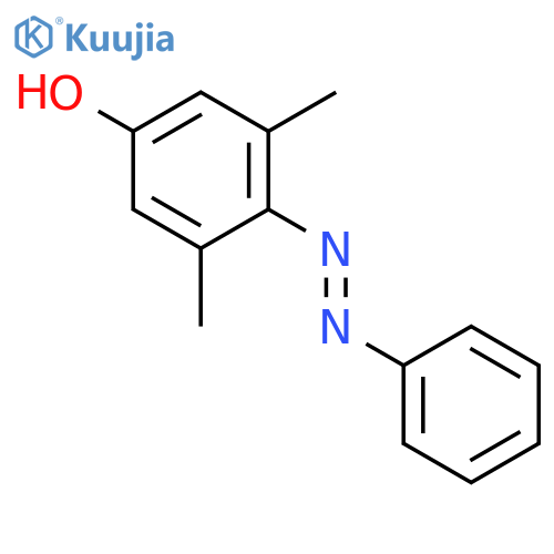 3,5-Dimethyl-4-(E)-phenyldiazenylphenol structure