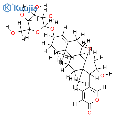 3-O-beta-D-Glucopyranoside-3,14,16-Trohydroxybufa-4,20,22-trienolide structure