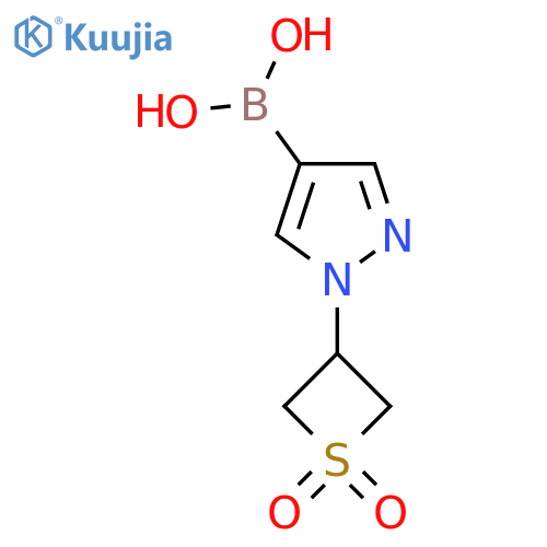 1-(1,1-dioxo-1lambda6-thietan-3-yl)-1H-pyrazol-4-ylboronic acid structure