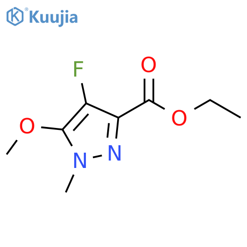 4-Fluoro-5-methoxy-1-methyl-1H-pyrazole-3-carboxylic acid ethyl ester structure
