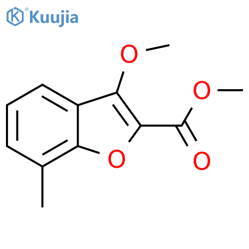 3-Methoxy-7-methyl-benzofuran-2-carboxylic acid methyl ester structure