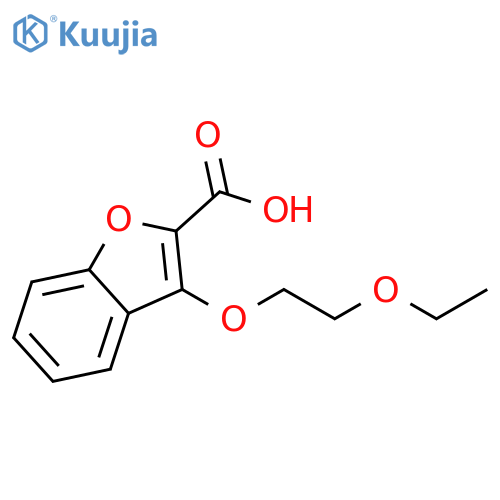 3-(2-Ethoxy-ethoxy)-benzofuran-2-carboxylic acid structure