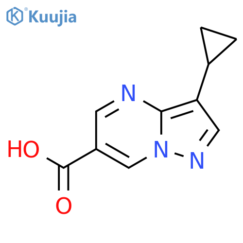3-Cyclopropylpyrazolo[1,5-a]pyrimidine-6-carboxylic acid structure