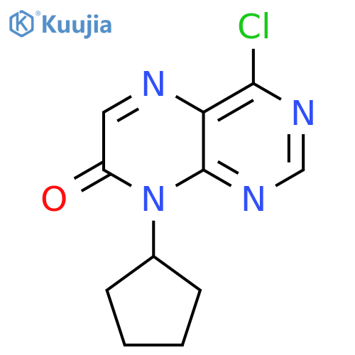 4-Chloro-8-cyclopentyl-8H-pteridin-7-one structure
