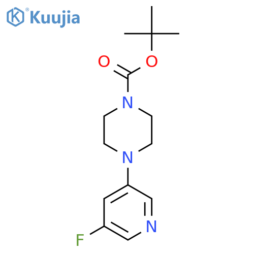 Tert-Butyl 4-(5-fluoropyridin-3-yl)piperazine-1-carboxylate structure