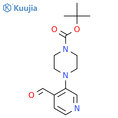 Tert-Butyl 4-(4-formylpyridin-3-yl)piperazine-1-carboxylate structure