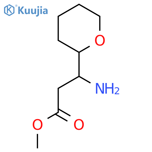 methyl 3-amino-3-(oxan-2-yl)propanoate structure