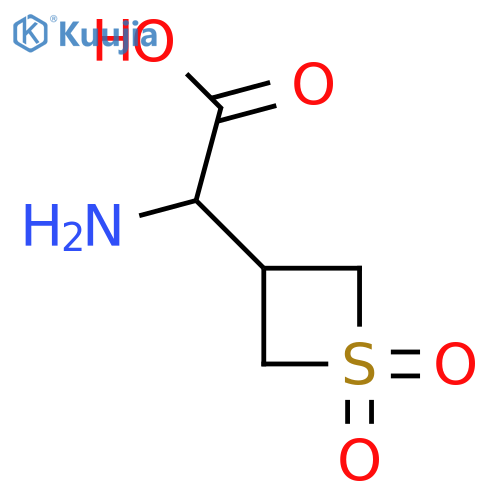 2-amino-2-(1,1-dioxo-1λ⁶-thietan-3-yl)acetic acid structure