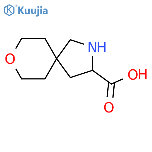 8-oxa-2-azaspiro[4.5]decane-3-carboxylic acid structure