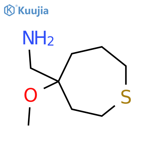 (4-methoxythiepan-4-yl)methanamine structure