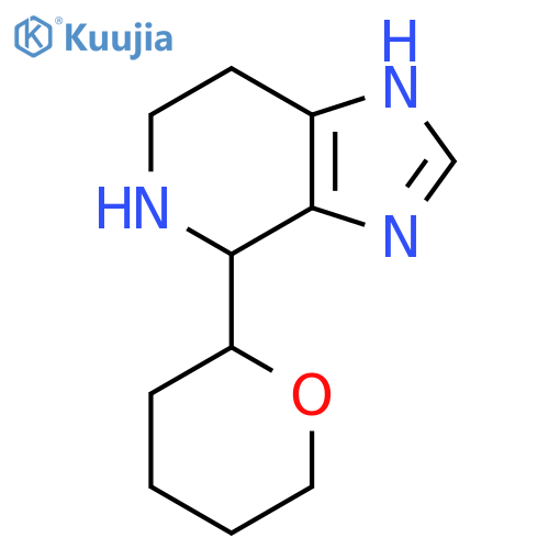4-(oxan-2-yl)-3H,4H,5H,6H,7H-imidazo4,5-cpyridine structure